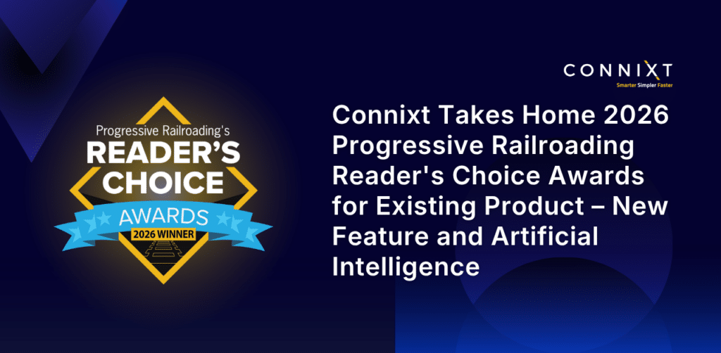 Connixt Wins Progressive Railroading Reader's Choice Award PR 2026 Award Banner